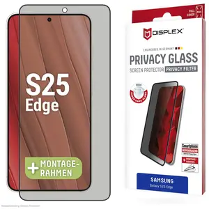 Displex Privacy Glass, Privacy Full Cover Panzerglas (1 pièce(s), Samsung Galaxy S25 Edge), Téléphone portable : film de protection, Transparent pas cher