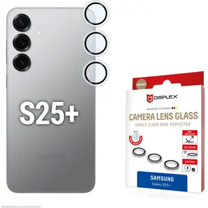 Displex Premium Camera Lens Glass, Kamera Schutzglas, Einzelringe (1 pièce(s), Samsung Galaxy S25+), Téléphone portable : film de protection, Transparent pas cher