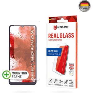 Displex Real Glass Premium Screenprotector met Applicator voor Samsung Galaxy A25 / A24 4G - Transparant pas cher