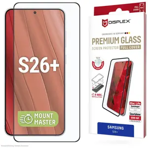 Displex Premium Glass, Full Cover Panzerglas, MountMaster (1 pcs, Samsung Galaxy S26+), Téléphone portable : film de protection, Transparent pas cher