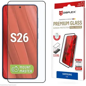 Displex Premium Glass, Full Cover Panzerglas, MountMaster (1 pcs, Samsung Galaxy S26), Téléphone portable : film de protection, Transparent pas cher