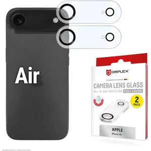 Displex Full Cover Camera Lens Glass, Kamera Schutzglas, Platte, Doppelpack (2 pièce(s), Apple iPhone Air), Téléphone portable : film de protection, Transparent pas cher