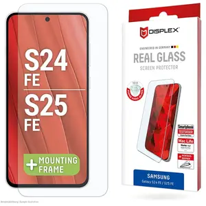Displex Real Glass, 2D Panzerglas (1 pièce(s), Samsung Galaxy S24 FE, Samsung Galaxy S25), Téléphone portable : film de protection, Transparent pas cher