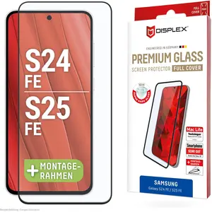 Displex Premium Glass, Full Cover Panzerglas (1 pièce(s), Samsung Galaxy S24 FE, Samsung Galaxy S25), Téléphone portable : film de protection, Transparent pas cher