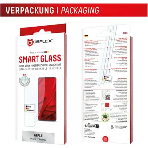 Displex Smart Glass, Displayschutzfolie (1 pièce(s), Apple iPhone 17 Pro Max), Téléphone portable : film de protection, Transparent pas cher