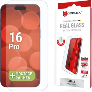 Coque pour iPhone 16 Pro - Displex Real Glass 2D - Transparente pas cher