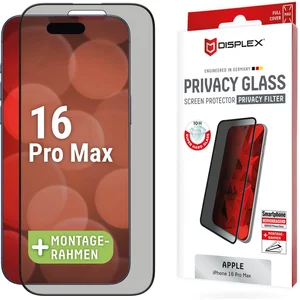 Displex Screenprotector Privacy Glass Full Cover voor de iPhone 16 Pro Max pas cher