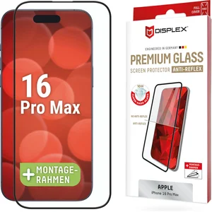 Displex Screenprotector Real Glass Full Cover voor de iPhone 16 Pro Max pas cher