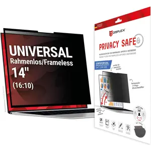 Displex Privacy Safe randlos, Laptop Blickschutzfilter (14", 16 : 10), Film de protection pour ordinateur portable pas cher