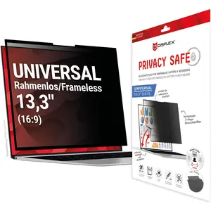 Displex Privacy Safe randlos, Laptop Blickschutzfilter (11.97", 16 : 9), Film de protection pour ordinateur portable pas cher