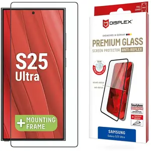 Displex Screenprotector Real Glass Full Cover voor de Samsung Galaxy S25 Ultra pas cher