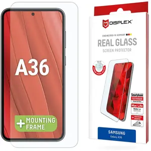 Displex Real Glass, 2D Panzerglas (1 pièce(s), Samsung Galaxy A36), Téléphone portable : film de protection, Transparent pas cher