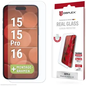 Displex Screenprotector Real Glass voor de iPhone 16 pas cher