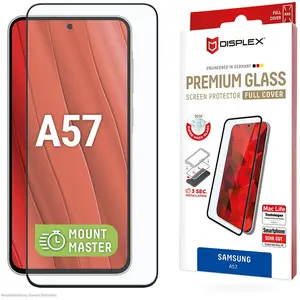 Displex Premium Glass, Full Cover Panzerglas, MountMaster (1 pcs, Samsung Galaxy A57), Téléphone portable : film de protection, Transparent pas cher