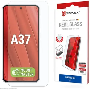 Displex Real Glass, 2D Panzerglas, MountMaster (1 pcs, Samsung Galaxy A37), Téléphone portable : film de protection, Transparent pas cher