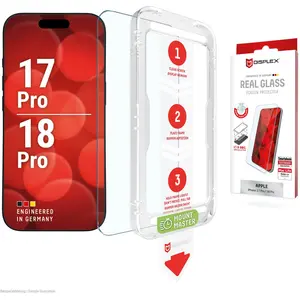 Displex Verre véritable mm (1 pcs, Apple iPhone 17 Pro), Téléphone portable : film de protection, Transparent pas cher