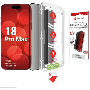 Displex Verre teinté mm (1 pcs, Apple iPhone 17 Pro Max), Téléphone portable : film de protection, Transparent pas cher
