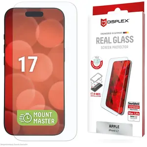 Displex Real Glass MountMaster (Apple iPhone 17), Téléphone portable : film de protection, Transparent pas cher