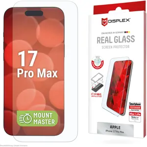 Displex Real Glass MountMaster (Apple iPhone 17 Pro Max), Téléphone portable : film de protection, Transparent pas cher