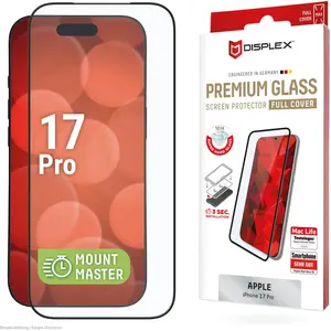 Displex Premium Glass MountMaster (Apple iPhone 17 Pro), Téléphone portable : film de protection, Noir, Transparent pas cher