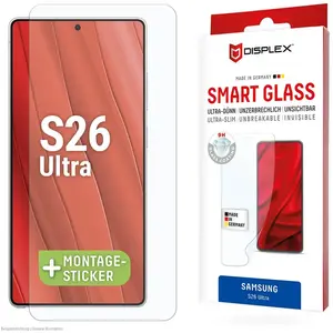 Displex Smart Glass, Displayschutzfolie (1 pcs, Samsung Galaxy S26 Ultra), Téléphone portable : film de protection, Transparent pas cher
