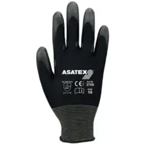ASATEX Gant taille 8 noir polyamide avec polyuréthane souple polyamide avec polyuréthane souple pas cher