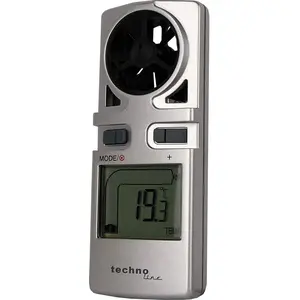 Technoline Anémomètre Techno Line EA 3010 argent (L x l x h) 98 x 38 x 17 mm pas cher