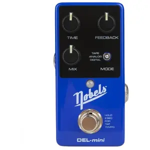 Nobels DEL-mini stereo delay effectpedaal met drie modi en tap tempo pas cher