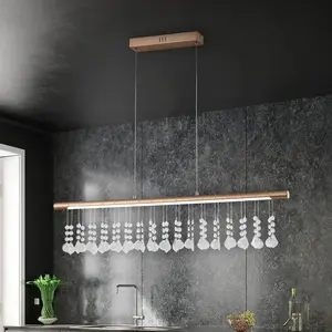 Näve, Suspension, Suspension LED Nobilis L : ca. 100 cm - nickel satiné (2152 lm) pas cher