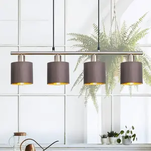 Comparateur de prix : Näve, Suspension, Suspension à 4 lampes Maron (E14)