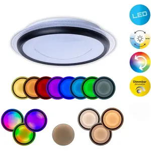 Näve, Applique + plafonnier, Plafonnier LED CANNA D : 45 cm (2556 lm) pas cher