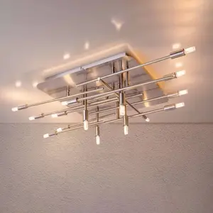Näve, Applique + plafonnier, Plafonnier LED ANCONA avec rétroéclairage L : 71 cm (540 lm, G9) pas cher