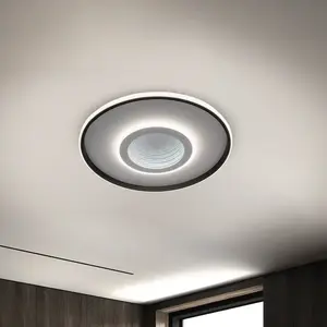 Plafonnier LED NÄVE 1408277, 40W, 1800lm, effet 3D, blanc/noir pas cher