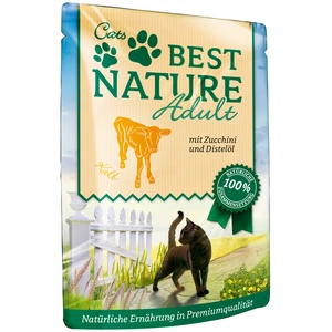 Best Nature Adult 16 x 85 g pour chat - veau, courgettes, huile de carthame pas cher