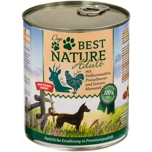 Best Nature Adult 6 x 800 g pour chien - gibier, poulet, pâtes pas cher