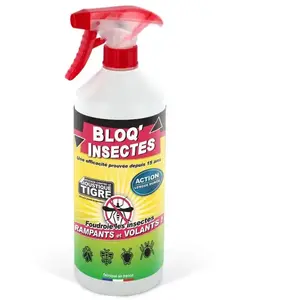 Bloq'Insect 1 barrage aux insectes - Anti mouche, anti cafards et autres insectes - 1 litre de produit - barrage aux insectesVendu parcdiscount