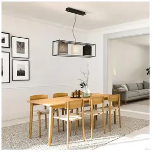 Comparateur de prix : Fischer&honsel - Suspension gilli E27 3x40W métal sable noir, tissu li...