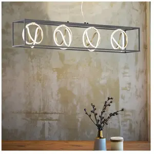 Linear suspension GISI black LED pas cher