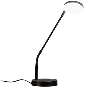 Fischer & Honsel Tafellamp Sorento - Moderne Bureaulamp - 48cm - LED 6,5W - Dimbaar - 3 lichtkleuren - Zwart