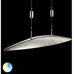 SHINE 13219 Lampe Suspendue, Métal, Nickel Antik/Nickel Matt, 105 x 12 x 105 cm pas cher