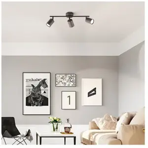 Fischer & Honsel Plafonnier spot de plafond lampe de salon led 3 lampes mobile l 42 cm pas cher