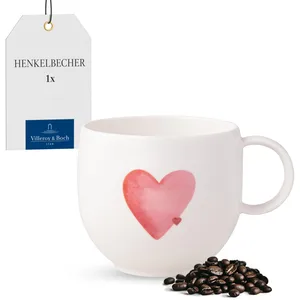 Villeroy & Boch Henkelbecher Sending Love With Love, Tasse, Blanc pas cher