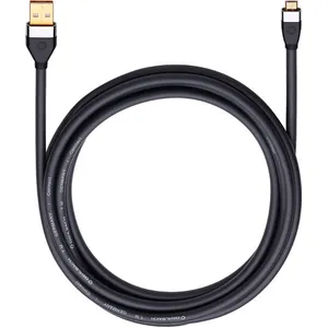 Oehlbach 60076 Câble USB A/Câble USB Micro B 1 m Noir pas cher