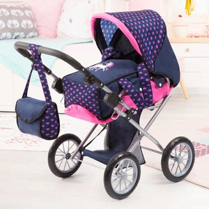 Bayer - Poppenwagen City Star - Blauw en Roze pas cher