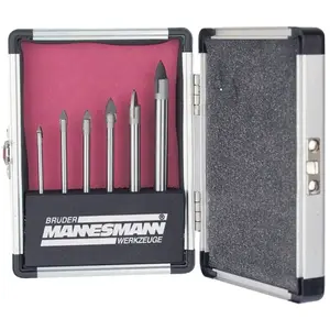 Forets à verre - MANNESMANN - Jeu de 6 - Acier - Diamètre 3, 4, 5, 6, ... pas cher