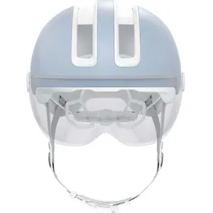 Casque de ville ABUS HUD-Y ACE - casque de vélo stylé avec visière et feu arrière LED magnétique et rechargeable - pour femmes et hommes - Noir, taille M pas cher