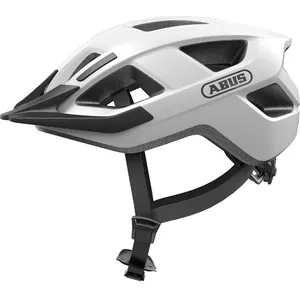 ABUS Casque de vélo Aduro 3.0 LED - Casque de ville sportif au design élégant pour les randonnées quotidiennes et sportives - Avec feu arrière - Pour homme et femme - Taille S, blanc pas cher