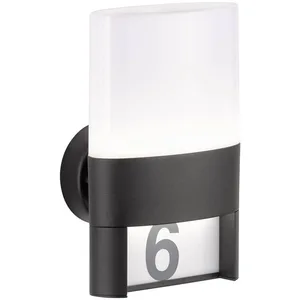 WOFI Applique murale d'extérieur d'extérieur 1 ampoule LED Noir pas cher