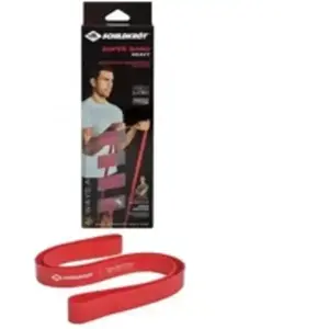 Schildkröt Bandes de Résistance Premium, 4 Niveaux de Résistance Différents, Mini Studio de Fitness à la Maison et en Voyage, 40 à 50 kg, Largeur 45 mm, Rouge, Heavy