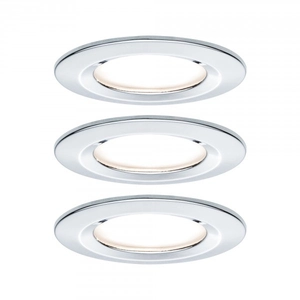 Plm 93481 éclairage encastré nova starr, GU10, 3 x 6,5 w, 3 2700 k, rond Paulmann pas cher
